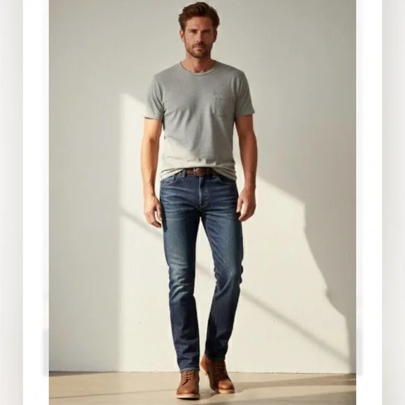 RRL BY RALPH LAUREN Slim Narrow Grandfalls Jean Grandfalls Wash 34 - Picture 1 of 12